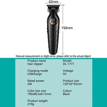 DL-1767 Professional Rechargeable Hair Clipper – Cordless Beard & Hair Trimmer with Adjustable Length